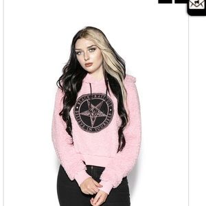 Believe in yourself pink Sherpa hoodie